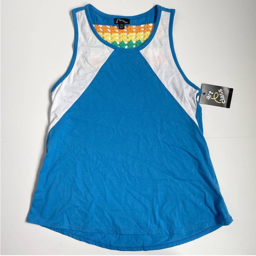Art Class Crocheted Back Tank